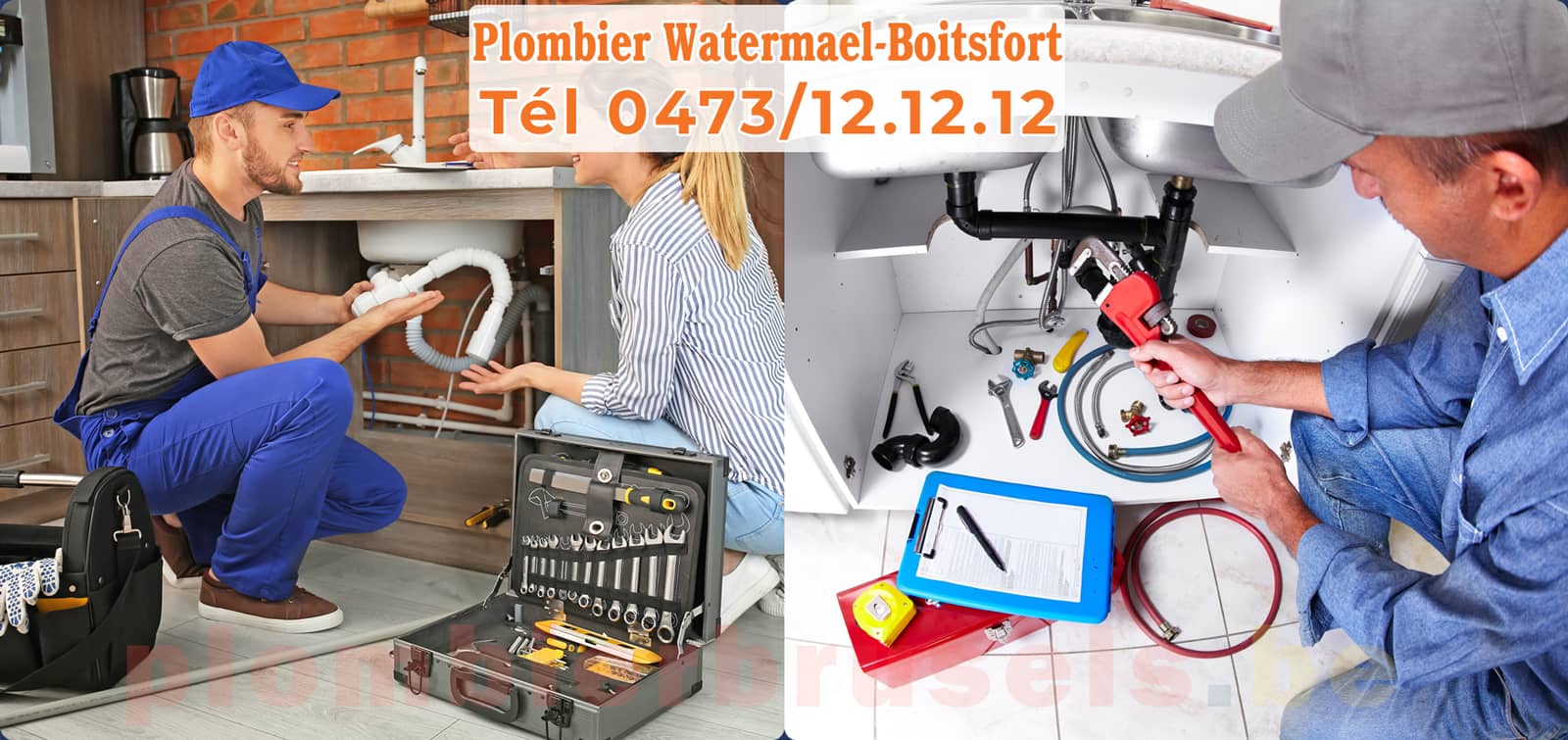 Plombier Watermael-Boitsfort service de Plomberie tél 0473/12.12.12
